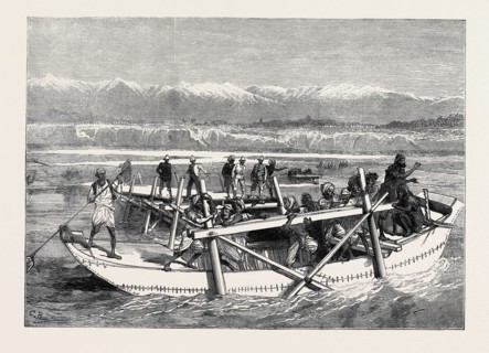 THE WAR IN AFGHANISTAN: BRIDGING THE CABUL RIVER, JELLALABAD, 1879