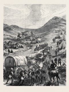 THE ZULU WAR: CAMP OF THE 80TH REGIMENT ON THE ZULU BORDER, 1879