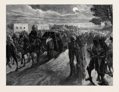 THE AFGHAN WAR: FUNERAL OF LIEUTENANT HARFORD, 10TH HUSSARS, 1879