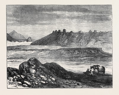 AFGHAN SKETCHES: GROUP OF ANCIENT BUDDHIST TOPES, AT HADA, 1879
