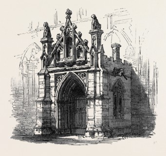BURY ST. EDMUNDS: PORCH OF ST. MARY'S CHURCH, 1867
