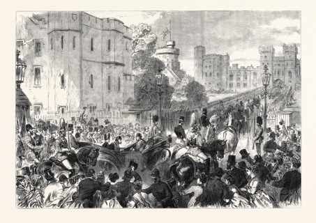VISIT OF THE SULTAN TO HER MAJESTY AT WINDSOR CASTLE, UK, 1867