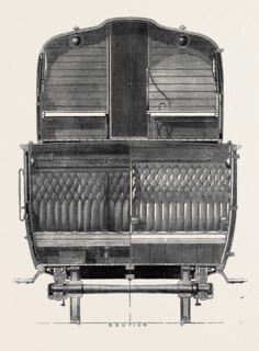 THE PARIS INTERNATIONAL EXHIBITION: SECTION OF DOUBLE-STORIED CARRIAGE ON THE EASTERN OF FRANCE