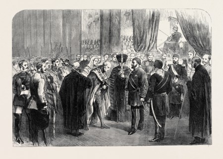 RECEPTION OF THE SULTAN AT GUILDHALL, LONDON, UK, 1867