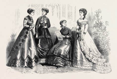 PARIS FASHIONS FOR AUGUST, FRANCE, 1867