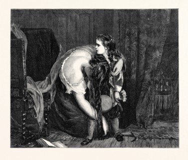 "THE FIRST SENSE OF SORROW," BY JAMES SANT, A.R.A., IN THE PARIS INTERNATIONAL EXHIBITION, FRANCE,
