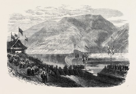 OPENING OF THE HENARES CANAL OF THE IBERIAN IRRIGATION COMPANY IN SPAIN, 1867