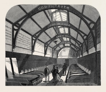 NEW WARD FOR THE CASUAL POOR AT MARYLEBONE WORKHOUSE, LONDON, UK, 1867
