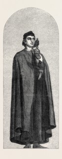 NICOLO PISANO, BY F. LEIGHTON, A.R.A., MOSAIC PORTRAITS IN THE SOUTH KENSINGTON MUSEUM, LONDON, UK,