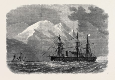 H.M.S. ZEALOUS IN THE STRAITS OF MAGELLAN, 1867