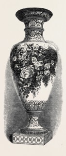 THE PARIS INTERNATIONAL EXHIBITION: COLOSSAL VASE OF ANTIQUE FORM BY COPELAND, FRANCE, 1867