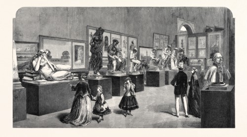 FRENCH SCULPTURE IN THE PARIS INTERNATIONAL EXHIBITION, FRANCE, 1867
