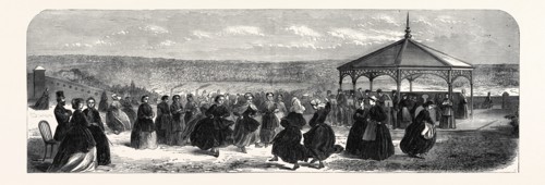 THE ASYLUM FOR CRIMINAL LUNATICS, BROADMOOR: THE AIRING-COURT, UK, 1867