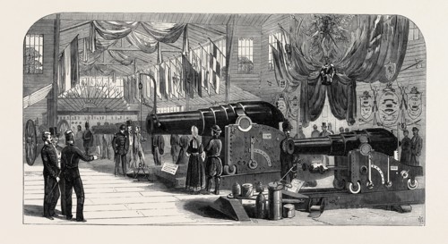 THE PARIS INTERNATIONAL EXHIBITION: MUNITIONS OF WAR EXHIBITED BY PRIVATE MANUFACTURERS, FRANCE,