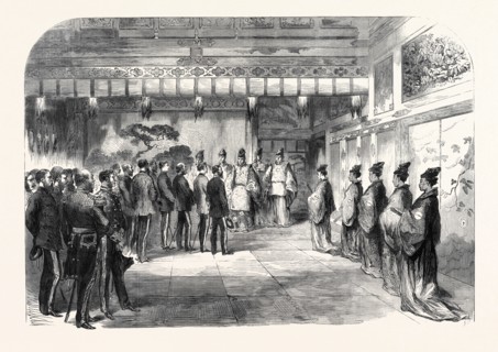 OFFICIAL RECEPTION OF SIR HARRY PARKES BY THE TYCOON OF JAPAN AT OSAKA, 1867