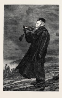 "CRIMEA - SOUNDING THE RETREAT," BY F.F. SHIELDS, FROM THE EXHIBITION OF THE SOCIETY OF PAINTERS IN