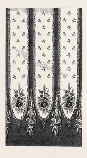 THE PARIS INTERNATIONAL EXHIBITION: PORTION OF A SILK DRESS, BY PONCET PAPILLON ET GIRODON, FRANCE,
