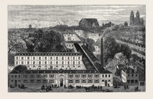 MESSRS. MAME'S PRINTING ESTABLISHMENT AT TOURS, FRANCE, 1867