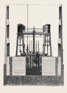 THE PARIS INTERNATIONAL EXHIBITION: COLLIERY WINDING-ENGINE, FRANCE, 1867