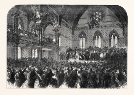 OPENING OF THE NEW TOWNHALL AT PRESTON BY H.R.H. THE DUKE OF CAMBRIDGE, 1867