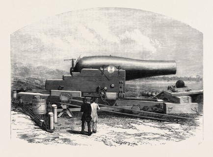 THE  RODMAN GUN, OF 15 INCHES CALIBRE, ADOPTED FOR THE UNITED STATES NAVY, 1867
