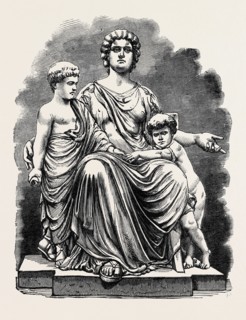 THE PARIS INTERNATIONAL EXHIBITION: "CORNELIA AND HER CHILDREN," BY M. MOREAU, EXHIBITED BY M.