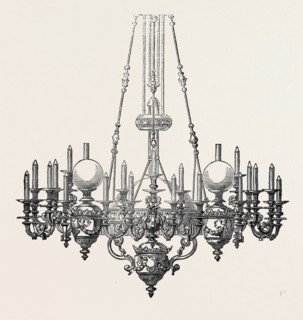 THE PARIS INTERNATIONAL EXHIBITION: CHANDELIER BY BARBEDIENNE, FRANCE, 1867