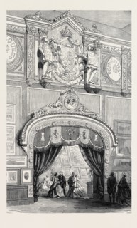 THE PARIS INTERNATIONAL EXHIBITION: ENTRANCE TO THE SPANISH PICTURE GALLERY, FRANCE, 1867