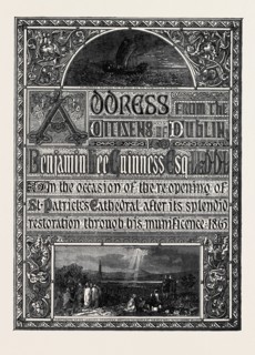 THE PARIS INTERNATIONAL EXHIBITION OF 1867: TITLEPAGE OF THE ILLUMINATED ADDRESS TO SIR B.