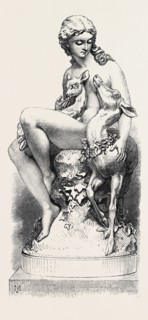 "A WOOD NYMPH," BY C.B. BIRCH, PRESENTED TOTHE MEMBERS OF THE ART-UNION OF LONDON, UK, 1867
