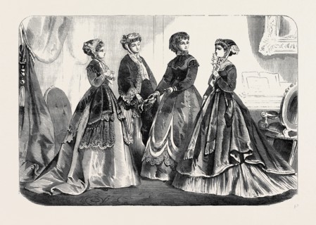 PARIS FASHIONS FOR NOVEMBER, FRANCE, 1867