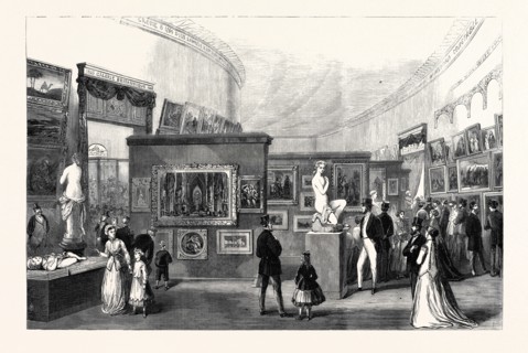 THE BRITISH PICTURE GALLERY IN THE LATE PARIS INTERNATIONAL EXHIBITION, FRANCE, 1867