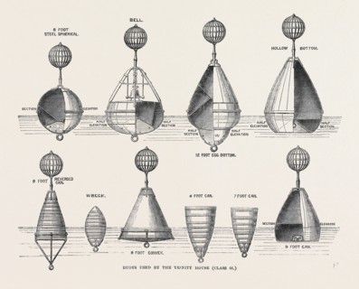 THE PARIS INTERNATIONAL EXHIBITION: BUOYS USED BY THE TRINITY HOUSE, 1867