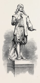 STATUE OF ANDREW MARVELL, IN THE NEW TOWNHALL, KINGSTON-ON-HULL, UK, 1867