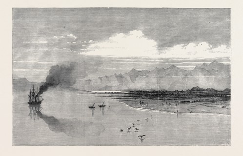 THE BRITISH EXPEDITION TO ABYSSINIA: LANDING-PLACE OF THE RECONNOITRING PARTY, NEAR ZOULLA,