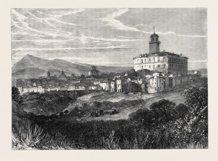 MONTE ROTONDO, NEAR ROME, THE LAST POSITION OF GARIBALDI, ITALY, 1867