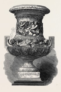 THE PARIS INTERNATIONAL EXHIBITION: "THE EARTH," WHITE MARBLE VASE, EXHIBITED BY VIOT AND CO.,