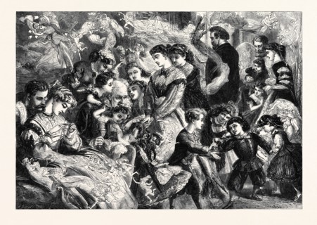 ECHOES OF THE CHRISTMAS CHIMES, DRAWN BY JAMES GODWIN. 1867