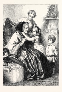 "GRANDMAMMA'S COME!", DRAWN BY GEORGE THOMAS, 1867