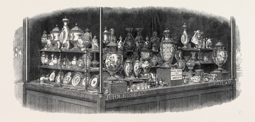 PORCELAIN AND WORKS OF CERAMIC ART EXHIBITED BY MESSRS. JOHN ROSE AND MESSRS. DANIELL AND CO., OF