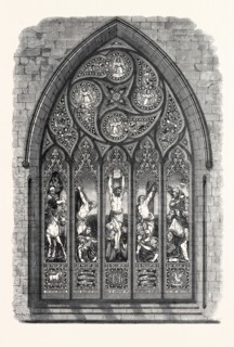 STAINED GLASS WINDOW BY MESSRS. J. BALLANTINE AND SON, EDINBURGH, THE INTERNATIONAL EXHIBITION,