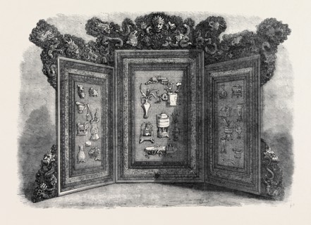 SCREEN IN THE CHINESE COURT, THE INTERNATIONAL EXHIBITION, 1862
