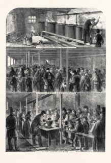 THE COTTON FAMINE: THE SOCIETY OF FRIENDS' SOUP KITCHEN, BALL STREET, LOWER MOSELEY STREET,