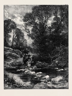 BIRKETT FOSTER'S "PICTURES OF ENGLISH LANDSCAPE;" THE STEPPING-STONES, 1862