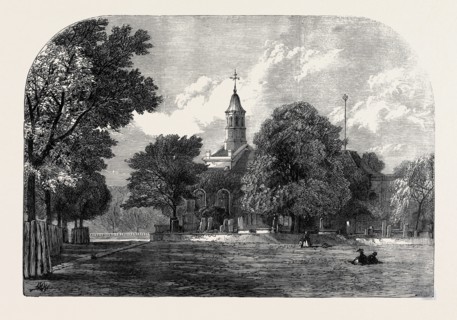 KEW CHURCH, WHERE PRINCESS MARY OF CAMBRIDGE WAS MARRIED TO PRINCE TECK, LONDON, UK, 1866