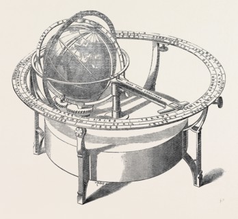 TELLURION GLOBE FOR EXHIBITING THE DIURNAL AND ANNUAL MOTIONS OF THE EARTH AND ITS POSITIONS WITH
