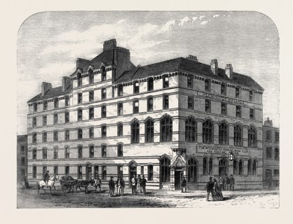 WORKING MEN'S CLUB AND LODGING HOUSE, OLD PYE STREET, WESTMINSTER, LONDON, UK, 1866