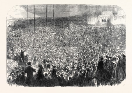 THE ANNUAL CHORAL MEETING OF METROPOLITAN SCHOOLS AT THE CRYSTAL PALACE, UK, 1866