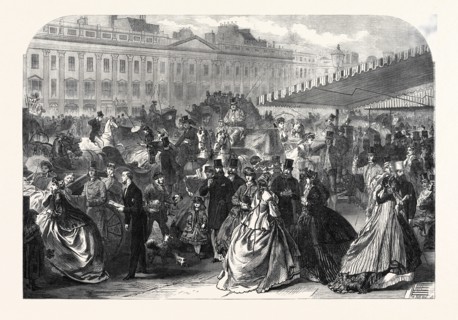 REGENT STREET IN THE SEASON, LONDON, UK, 1866