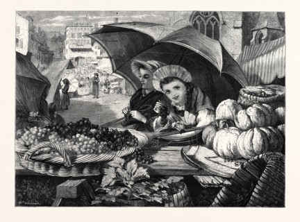 "OUR FRENCH WATERING PLACE," BY LIONEL SMYTHE, IN THE EXHIBITION OF THE BRITISH INSTITUTION, 1866